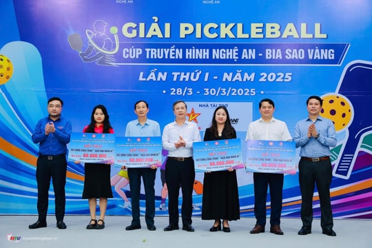Giải Pickleball Cúp NTV – Bia Sao Vàng 2026: Chung tay xây nhà cho hộ nghèo