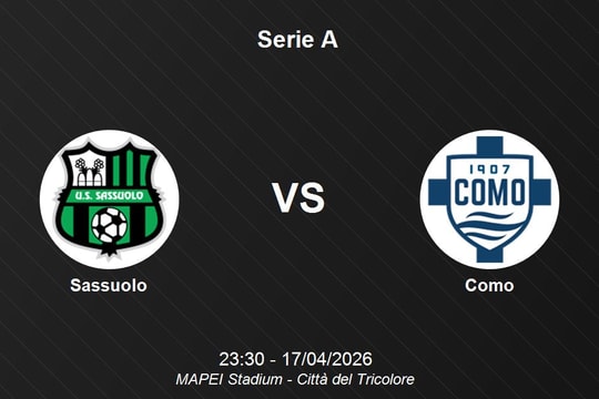Nhận định Sassuolo vs Como - Serie A: Thử thách cho chủ nhà trước nhóm dẫn đầu