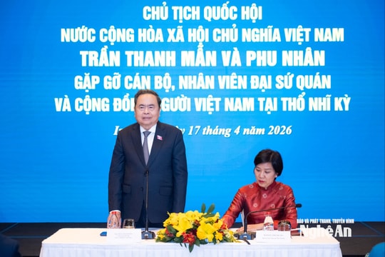 Chủ tịch Quốc hội Trần Thanh Mẫn gặp mặt cộng đồng người Việt Nam tại Thổ Nhĩ Kỳ