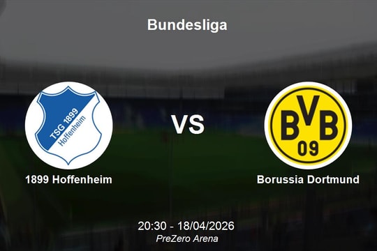 Nhận định 1899 Hoffenheim vs Borussia Dortmund - Đại chiến vòng 30 Bundesliga