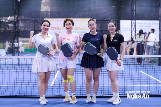 Những bóng hồng tỏa sáng tại Giải Pickleball Cúp NTV - Bia Sao Vàng lần II - năm 2026