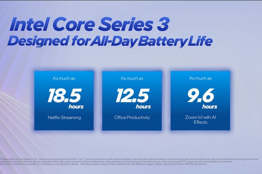 Intel ra mắt Core Series 3: Giải pháp điện toán phổ thông tích hợp AI mạnh mẽ