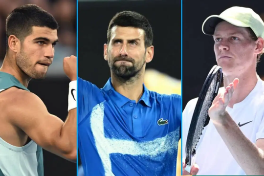 Madrid Open 2026: Sinner đứng trước cơ hội lịch sử khi Djokovic và Alcaraz rút lui