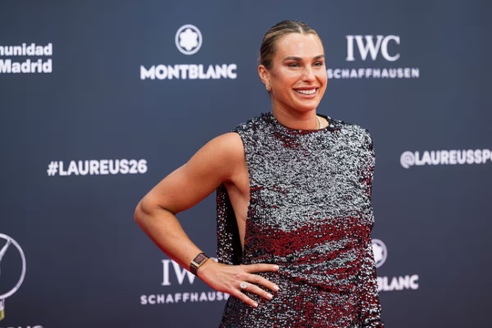 Aryna Sabalenka thắng giải Nữ vận động viên xuất sắc nhất năm tại Laureus 2026