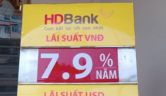 Lãi suất ngân hàng HDBank ngày 23/4 giảm mạnh 0,5 điểm phần trăm ở nhiều kỳ hạn