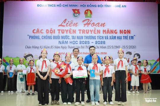 Liên hoan tuyên truyền măng non 'Phòng, chống đuối nước, tai nạn thương tích và xâm hại trẻ em 2025 - 2026'