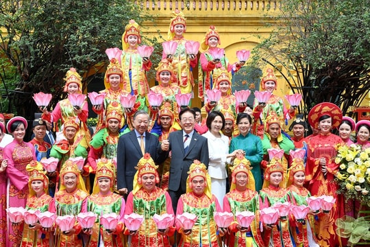 Tổng Bí thư, Chủ tịch nước Tô Lâm và Phu nhân chủ trì Chương trình hữu nghị đặc biệt chào mừng chuyến thăm Việt Nam của Tổng thống Hàn Quốc Lee Jae Myung và Phu nhân