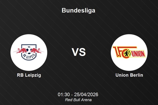 Nhận định RB Leipzig vs Union Berlin - Bundesliga: Sức mạnh áp đảo tại Red Bull Arena
