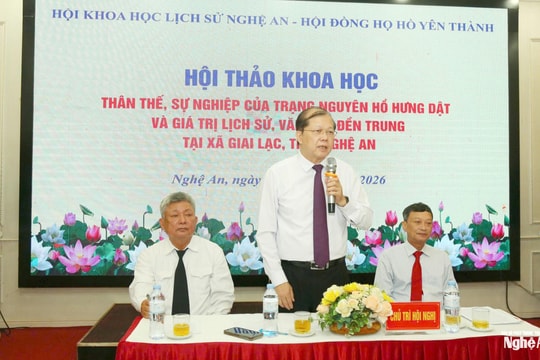 Công bố nhiều tài liệu, hiện vật quý tại Hội thảo khoa học về thân thế, sự nghiệp Trạng nguyên Hồ Hưng Dật