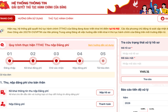 Nghệ An triển khai chuyển sinh hoạt Đảng, nộp đảng phí, lấy ý kiến nơi cư trú trực tuyến