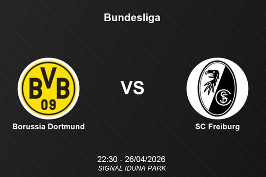 Nhận định Borussia Dortmund vs SC Freiburg - Bundesliga ngày 26/04