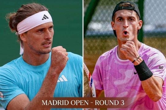 Madrid Open 2026: Zverev khẳng định sức mạnh, Medvedev và Tsitsipas dè chừng 'ẩn số'