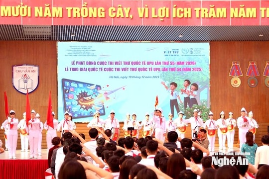 5 học sinh Nghệ An đạt giải tại Cuộc thi Viết thư quốc tế UPU