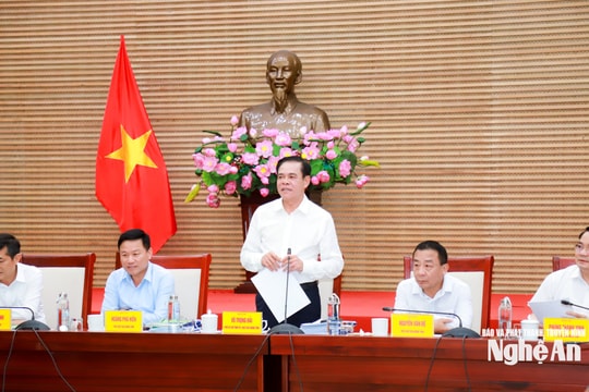 Chủ tịch UBND tỉnh Nghệ An chỉ đạo quyết liệt đẩy nhanh giải ngân vốn đầu tư công