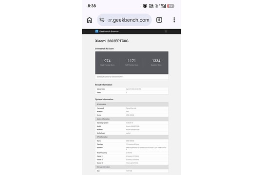 Xiaomi 17T Pro lộ diện trên Geekbench: Chip Dimensity 9500 và bước nhảy vọt về pin 7000mAh
