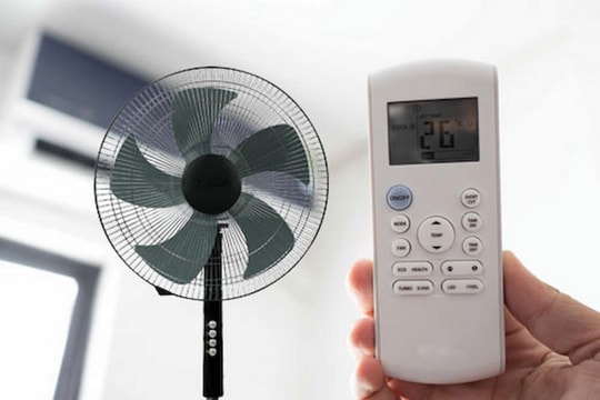 Mẹo kết hợp quạt và điều hòa giúp làm mát nhanh và tiết kiệm điện