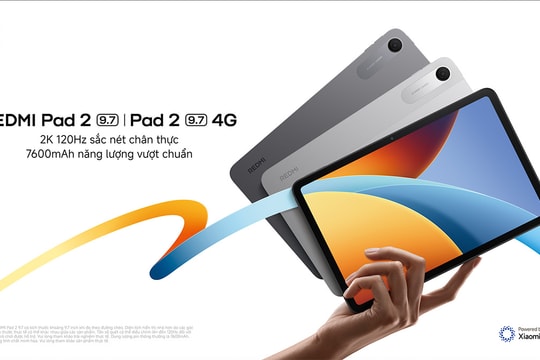 REDMI Pad 2 9.7 ra mắt tại Việt Nam: Màn hình 2K 120Hz và pin 7600mAh vượt trội phân khúc