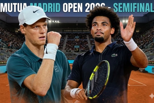 Bán kết Madrid Open 2026: Sinner đấu Arthur Fils và Zverev chạm trán Alexander Blockx