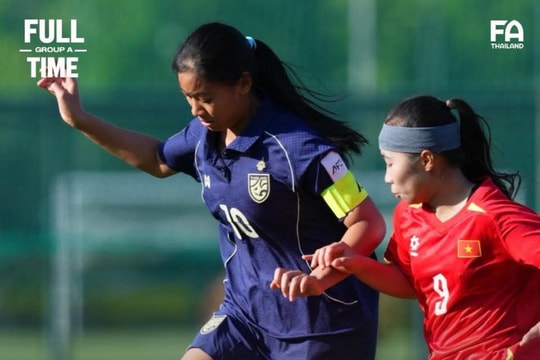 U17 nữ Việt Nam giật lại 1 điểm ngoạn mục trước Thái Lan ở phút bù giờ
