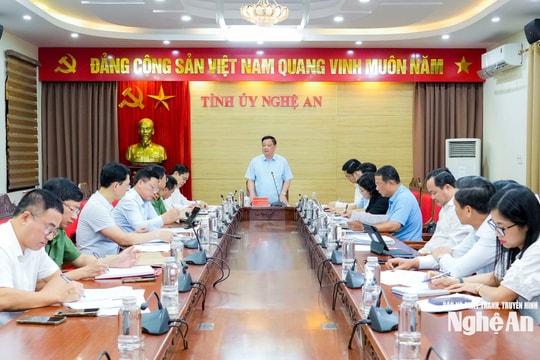 Hoạt động nổi bật của Thường trực Tỉnh ủy trong tuần