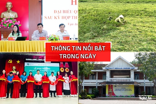 Nghệ An: Thông tin nổi bật ngày 4/5