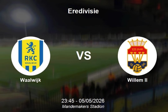 Nhận định Waalwijk vs Willem II - Eredivisie: Chủ nhà đối mặt dớp đối đầu tệ hại