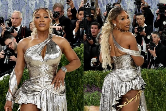Serena Williams gây tranh cãi với trang phục táo bạo của Marc Jacobs tại Met Gala