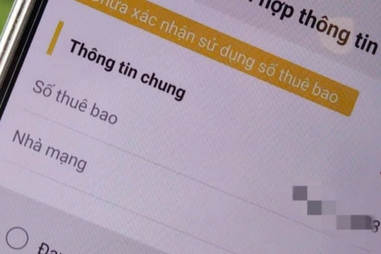 Hàng loạt thuê bao di động bị khóa chiều gọi đi do chưa hoàn thành xác thực thông tin