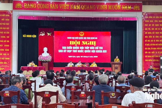 Đại biểu Quốc hội tiếp xúc cử tri xã Nghi Lộc
