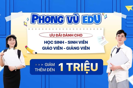 Phong Vũ ưu đãi laptop cho học sinh sinh viên: Giảm đến 1 triệu đồng và tặng quà giá trị
