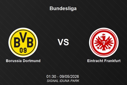 Nhận định Borussia Dortmund vs Eintracht Frankfurt - Bundesliga: Thử thách tại SIGNAL IDUNA PARK