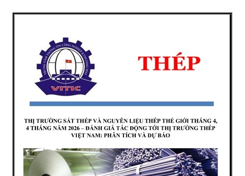 Giá thép quốc tế tháng 4/2026 tăng nhẹ nhờ nhu cầu xây dựng phục hồi