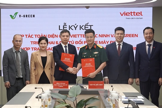 Viettel Bắc Ninh và V-Green hợp tác triển khai 6.000 tủ đổi pin xe máy điện VinFast