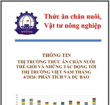Giá thức ăn chăn nuôi thế giới tháng 4/2026 tăng nhẹ trước áp lực xung đột Trung Đông