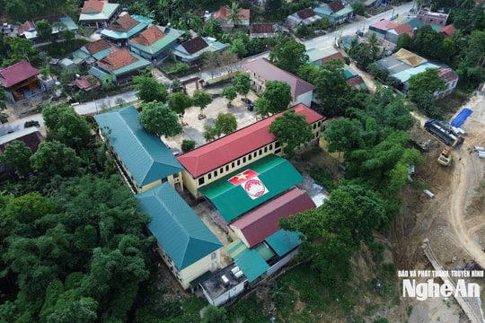 Hoàng Gia Phát Group khẩn trương thi công Nhà đa năng tại Trường THCS Yên Thắng