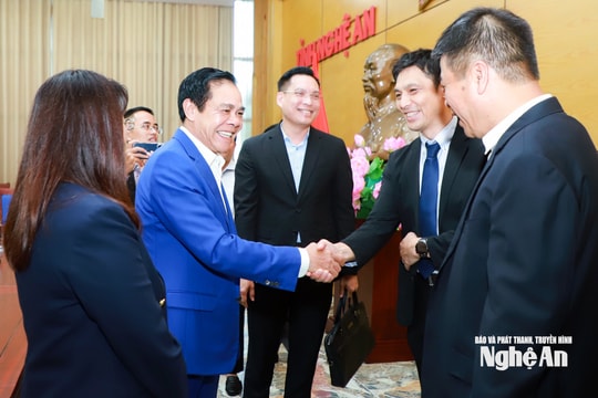Chủ tịch UBND tỉnh Nghệ An làm việc với nhà đầu tư Aeon Mall Việt Nam