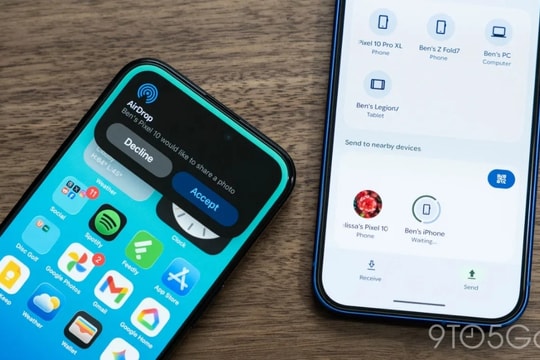 Google mở rộng khả năng tương thích AirDrop trên loạt điện thoại Android qua Quick Share