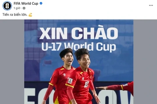 U17 Việt Nam giành vé dự World Cup: FIFA đăng lời chúc tiếng Việt sau kỳ tích trước UAE