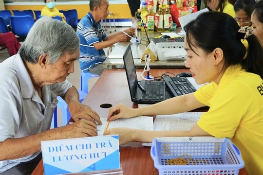 Tăng 8% lương hưu và trợ cấp từ ngày 1/7/2026