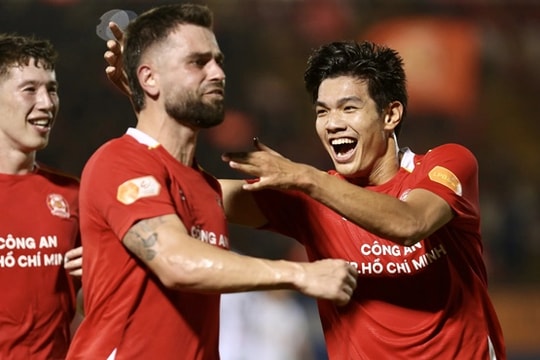 Công an Hà Nội tiến sát ngôi vương V-League 2025/26 sớm 3 vòng đấu