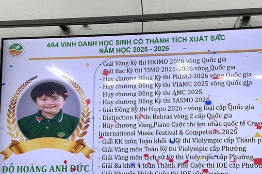 Con trai ca sĩ Đỗ Hoàng Hiệp gặt hái loạt giải thưởng quốc tế khi học song song hai trường