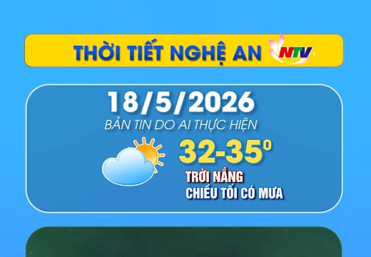 Thời tiết Nghệ An 18/5