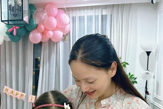 Diễn viên Lan Phương tổ chức sinh nhật 8 tuổi giản dị cho con gái Lina Linh tại Hà Nội