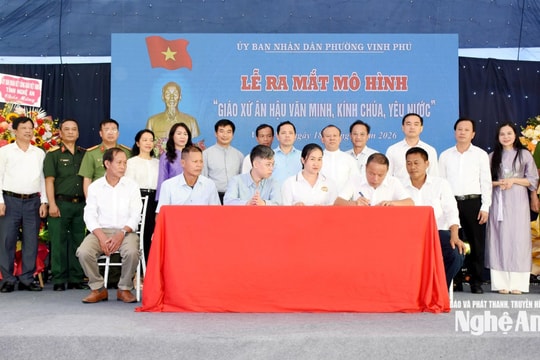 Ra mắt mô hình "Giáo xứ Ân Hậu văn minh, kính Chúa, yêu nước"