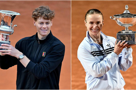 Sinner và Svitolina đăng quang Rome Open 2026: Đỉnh cao bản lĩnh tại Foro Italico