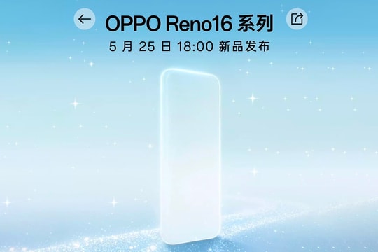 OPPO Reno16 Series chính thức ra mắt ngày 25/5 với pin 7,000mAh và camera 200MP