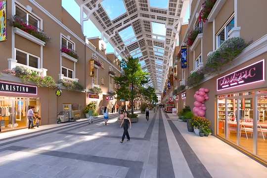 Shophouse hai mặt tiền kết hợp phố đi bộ có mái che - Phiên bản giới hạn làm dậy sóng thị trường BĐS Nghệ An