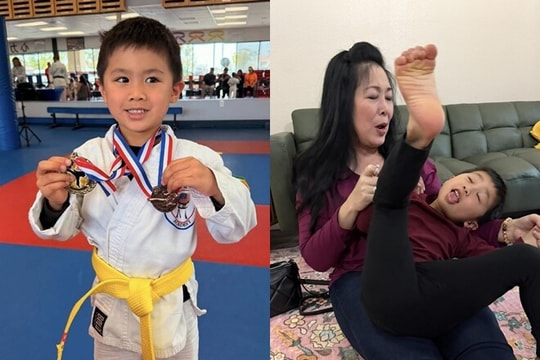 Cháu ngoại NSND Hồng Vân giành Huy chương Vàng Karate tại Mỹ