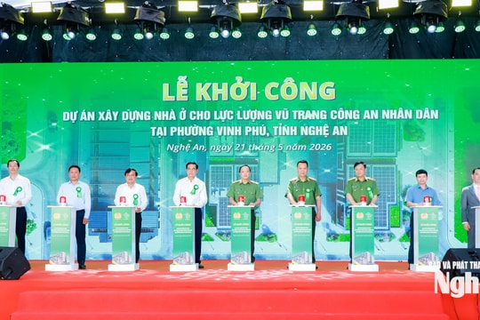 Bộ Công an khởi công dự án nhà ở cho lực lượng vũ trang Công an nhân dân tại Nghệ An