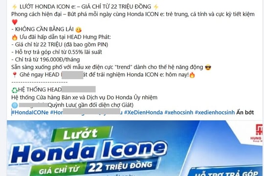 Honda ICON e: Giảm giá kỷ lục còn từ 13,5 triệu đồng tại đại lý